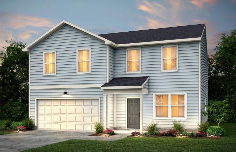 Front exterior of a new home in Avery Ridge, Gainesville, GA, highlighting curb appeal (Image 21). Front exterior of a new home in Avery Ridge, Gainesville, GA, highlighting curb appeal (Image 21).