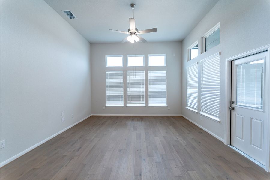 Spacious, unfurnished interior of a new home in The Woodlands at Medina Hills, Mico (Image 10).