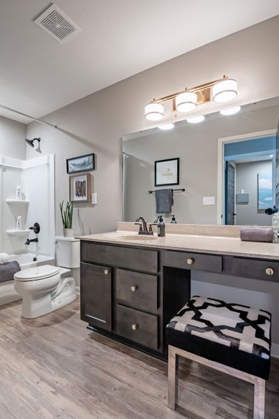 Furnished interior view inside a new home in Bridle Run, Louisville (Image 36). Furnished interior view inside a new home in Bridle Run, Louisville (Image 36).