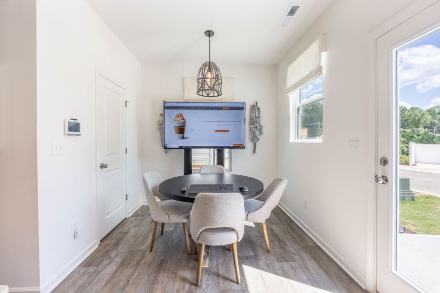 Furnished interior view inside a new home in Dukes Ridge, Charlotte (Image 4).