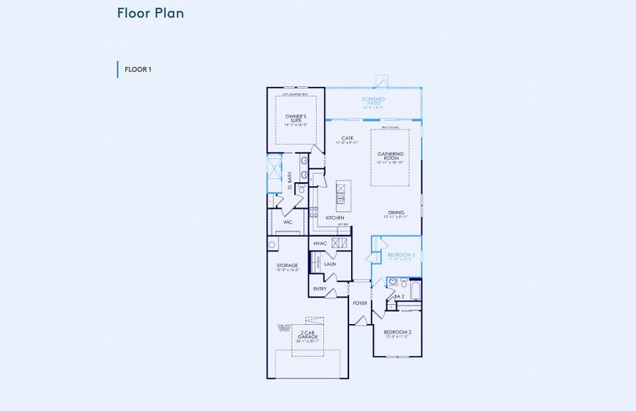 2D floor plan layout of this home in Waterways, Richmond Hill, GA (Image 3).