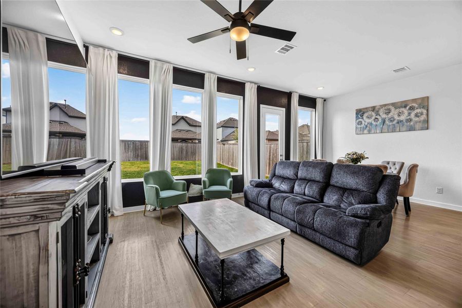 Furnished interior view inside a new home in , Cypress (Image 9). Furnished interior view inside a new home in , Cypress (Image 9).