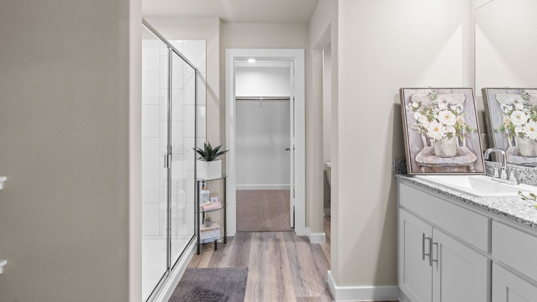Furnished interior view inside a new home in Homestead at Parks Bell Ranch, Odessa (Image 13).