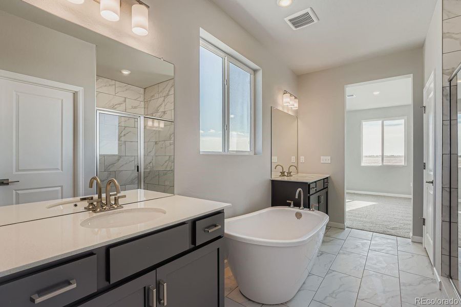Furnished interior view inside a new home in Wolf Creek Run, Strasburg (Image 9).