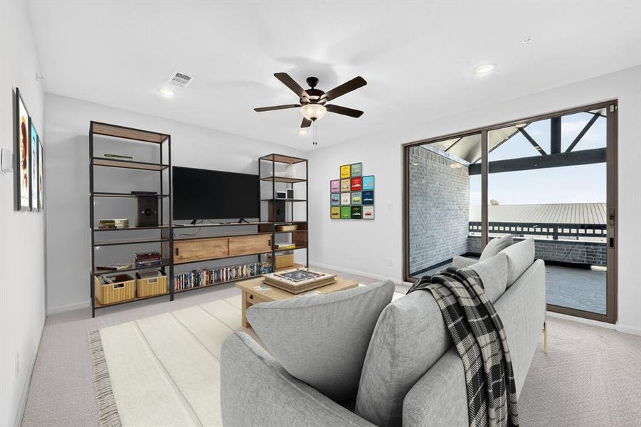Furnished interior view inside a new home in Hillside at Las Colinas, Irving (Image 7).
