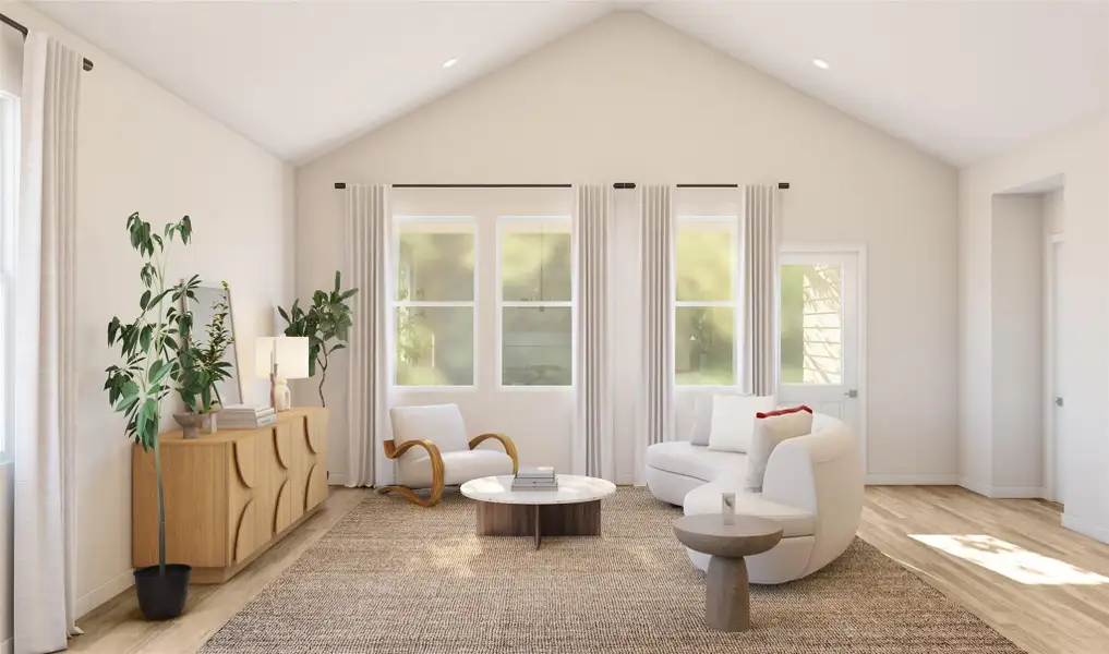 Cozy great room (*Artist rendering used for illustration purposes only.)