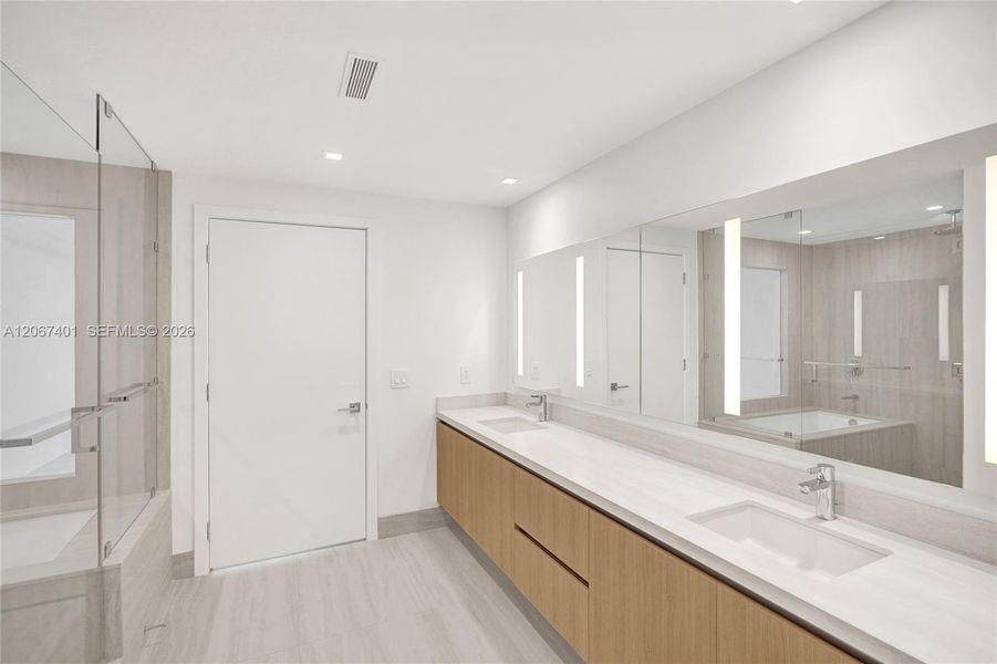 Furnished interior view inside a new home in , Miami (Image 11).