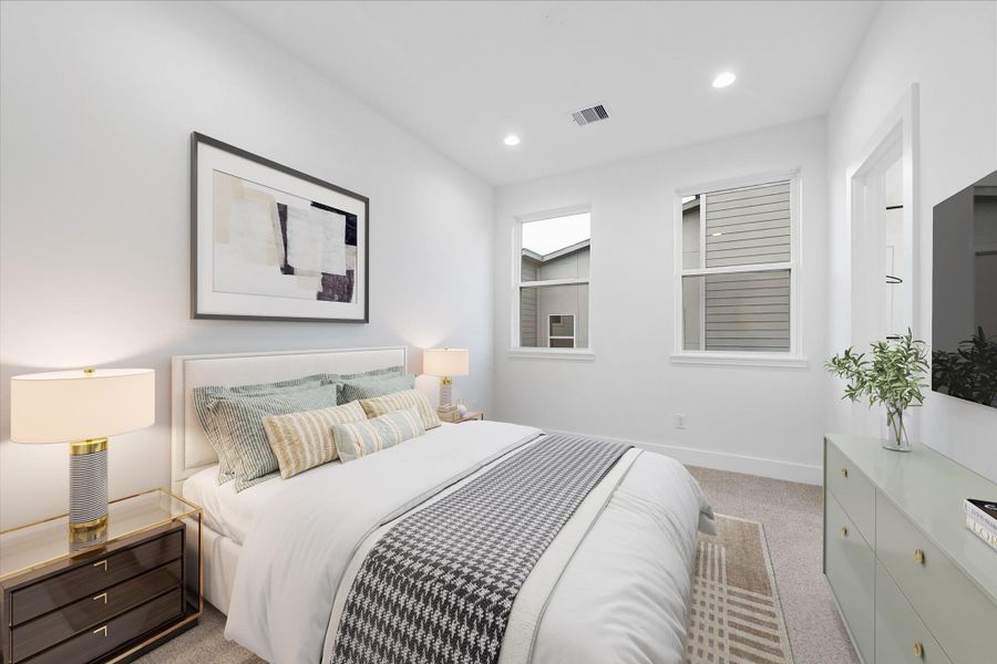 Furnished interior view inside a new home in , Houston (Image 26).