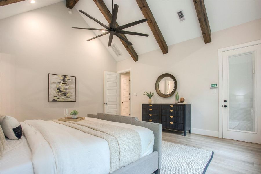 Furnished interior view inside a new home in , Willis (Image 31).
