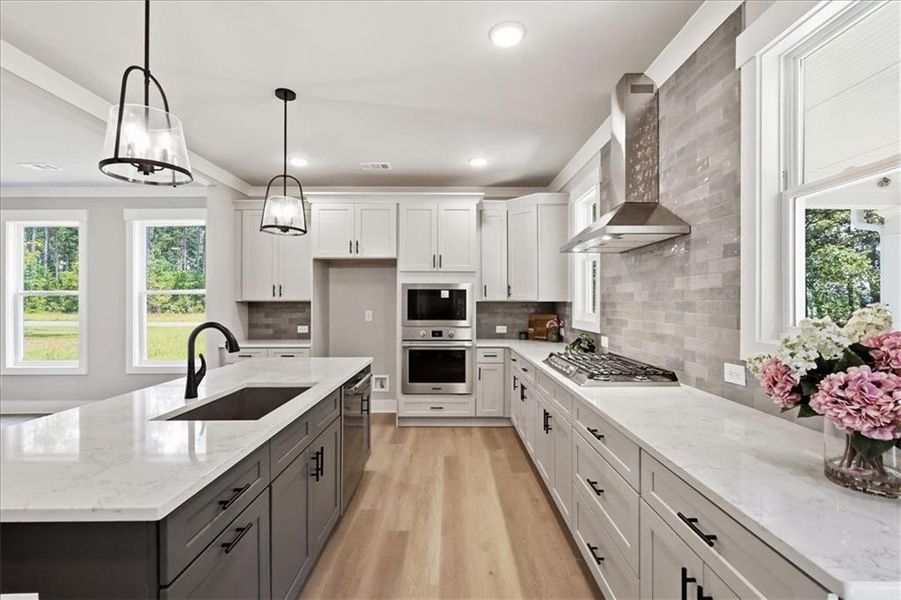 Furnished interior view inside a new home in , Monroe (Image 17).
