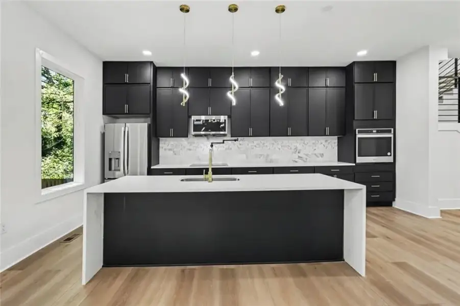 Furnished interior view inside a new home in , Atlanta (Image 9). Furnished interior view inside a new home in , Atlanta (Image 9).