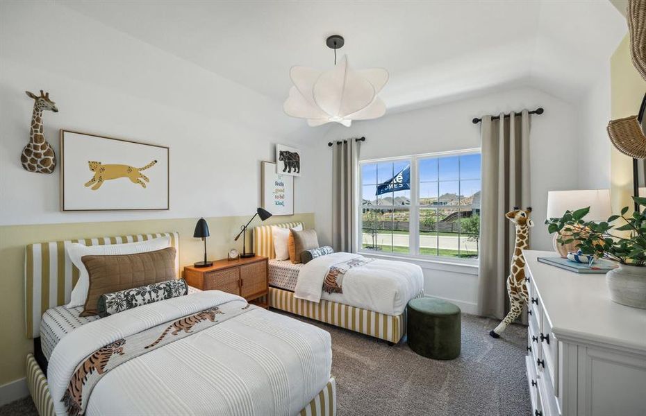 *Actual home, furniture not included - Spacious secondary bedroom with large windows *Actual home, furniture not included - Spacious secondary bedroom with large windows