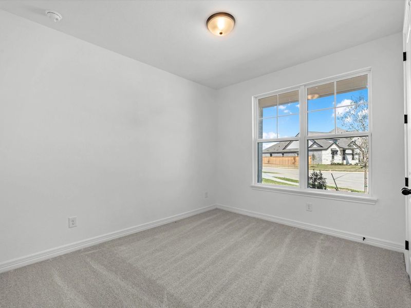 Fourth bedroom. Sample product photo. Actual exterior and interior selections may vary by homesite. Photo may be virtually staged.
