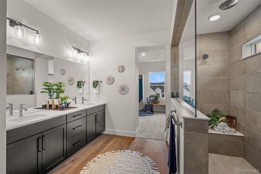 Furnished interior view inside a new home in Cloverleaf – Mountainview Collection, Monument (Image 12).