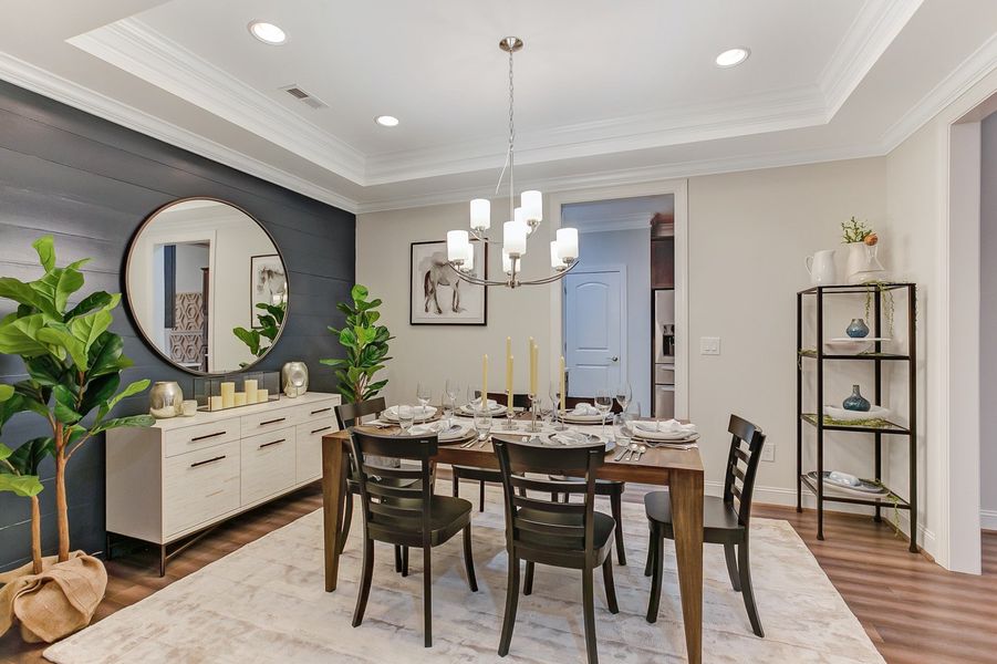 Representative furnished interior of a home built from the Ashton by Keystone Homes NC in Weybridge, Burlington (Image 10).