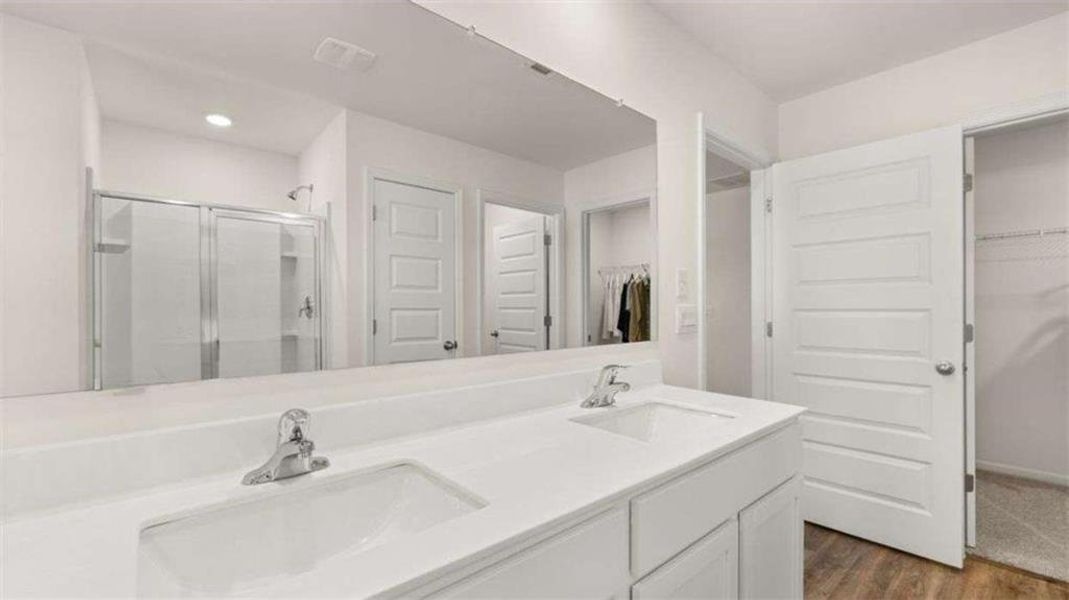 Furnished interior view inside a new home in Poplar Preserve, Newnan (Image 27).