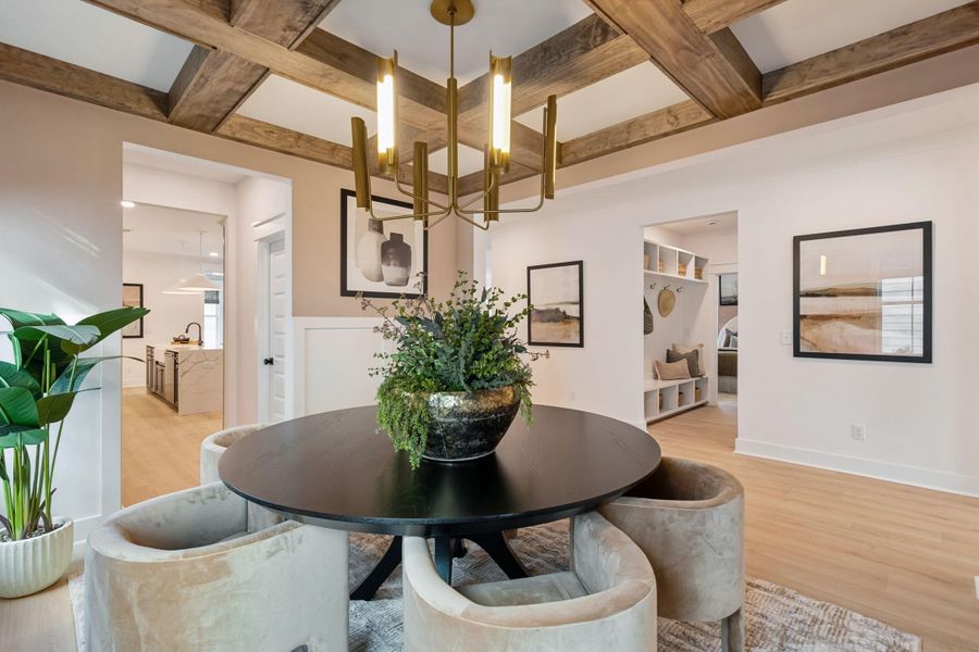 Furnished interior view inside a new home in Tidewater at Lakes of Cane Bay, Summerville (Image 27).