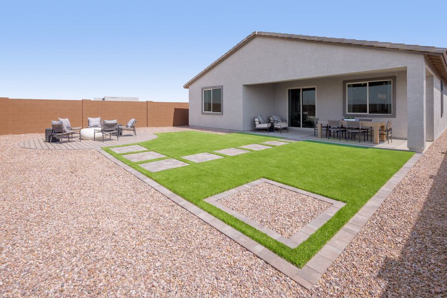 Representative exterior details of a home built from the 4003 by Risewell Homes in Bella Vista Farms, San Tan Valley (Image 3).