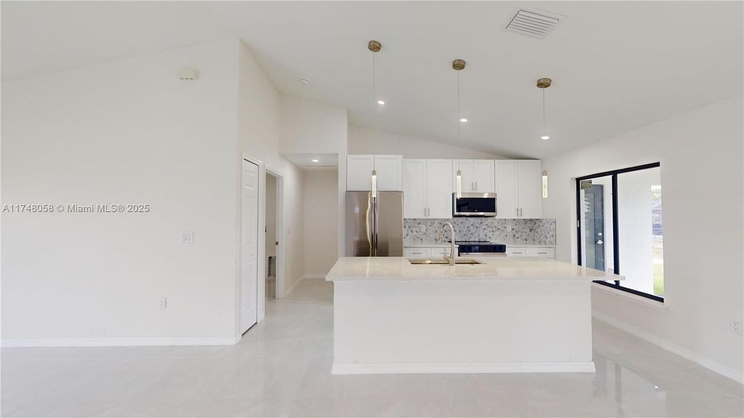 Spacious, unfurnished interior of a new home in , Cape Coral (Image 13). Spacious, unfurnished interior of a new home in , Cape Coral (Image 13).