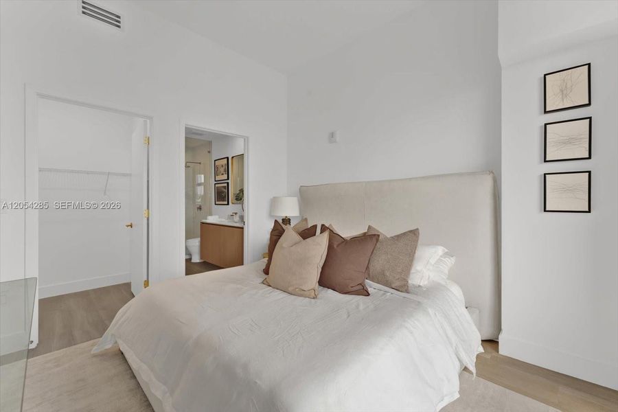 Furnished interior view inside a new home in , Miami (Image 18). Furnished interior view inside a new home in , Miami (Image 18).