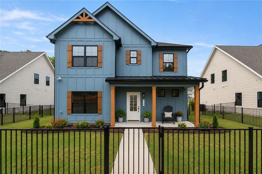 Front exterior of a new home in , Emerson, GA, highlighting curb appeal (Image 26).