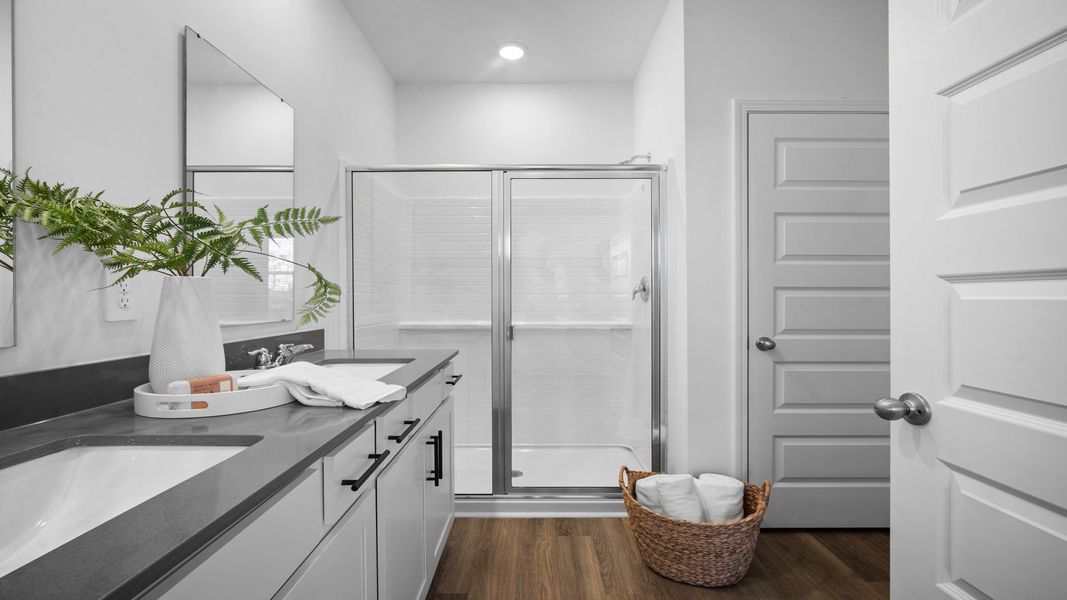 Furnished interior view inside a new home in The Lakes at North Glynn, Brunswick (Image 16).