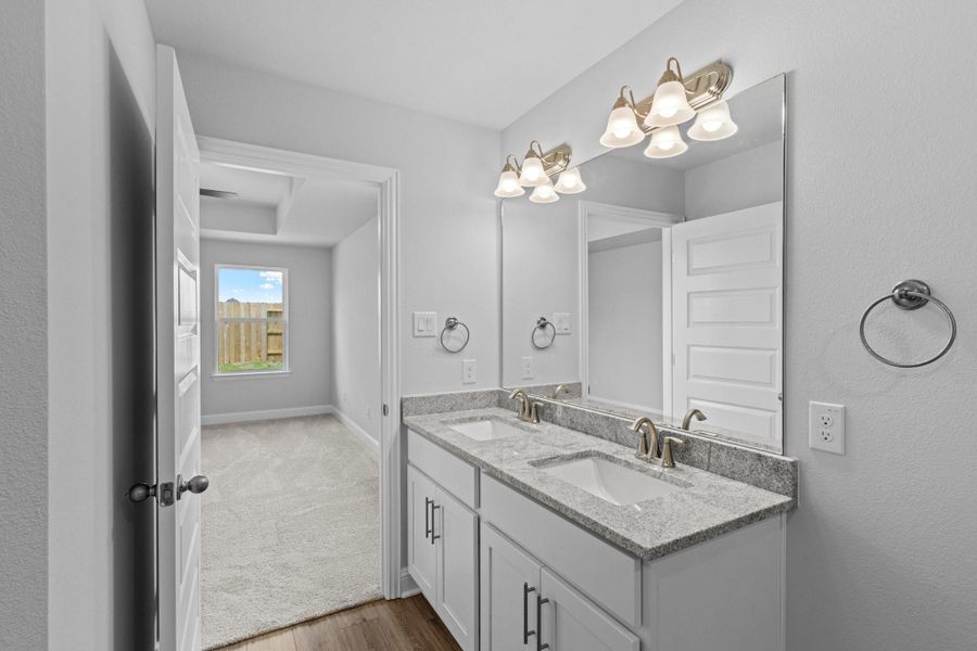 Furnished interior view inside a new home in River Ranch Trails, Dayton (Image 4). Furnished interior view inside a new home in River Ranch Trails, Dayton (Image 4).