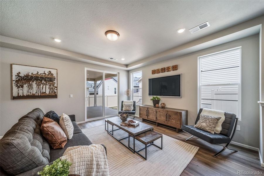 Furnished interior view inside a new home in The Reserve, Aurora (Image 4).