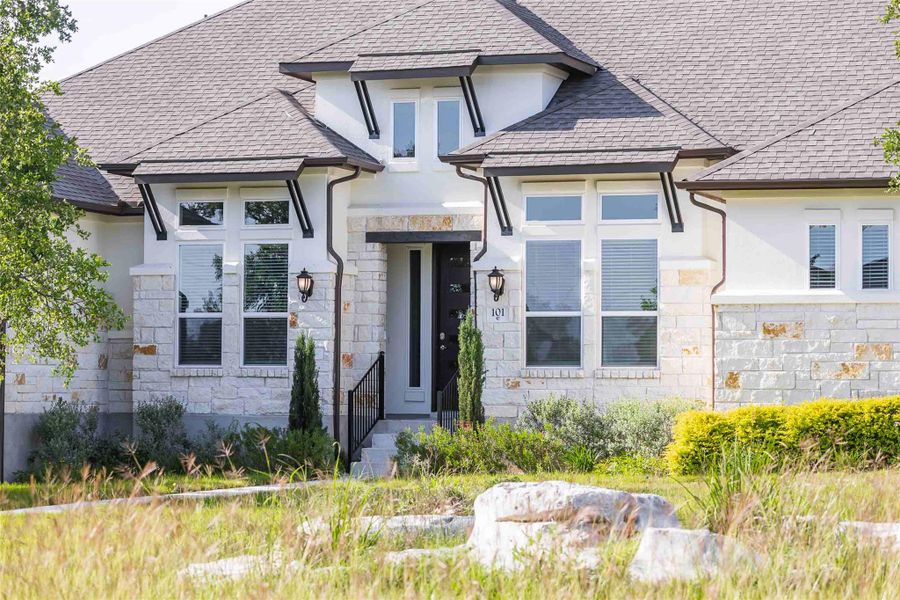 Exterior details and patio area of a home in Spicewood Trails, Spicewood (Image 3). Exterior details and patio area of a home in Spicewood Trails, Spicewood (Image 3).