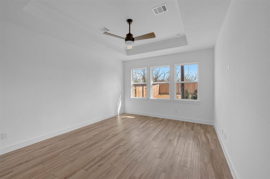 Tranquil primary suite (*Photo not of actual home and used for illustration purposes only.)