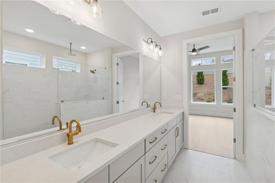 Furnished interior view inside a new home in Maple Grove at Towne Lake, Woodstock (Image 10).