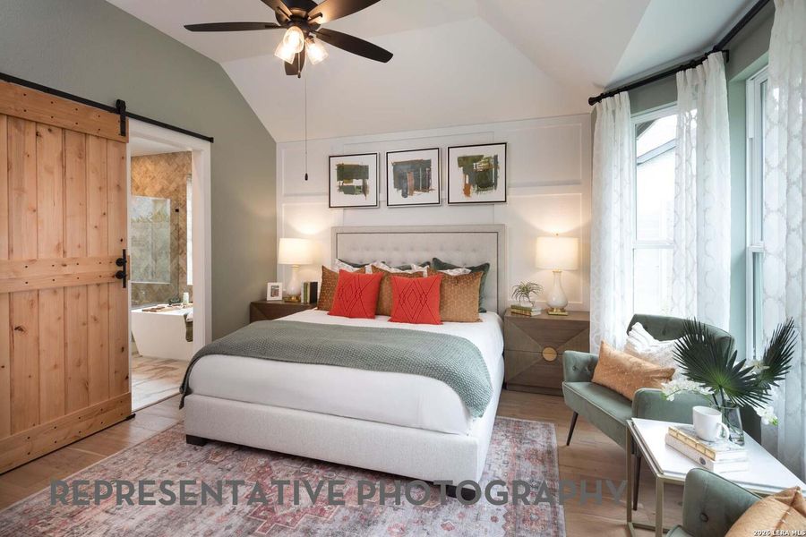 Furnished interior view inside a new home in Prominence, San Antonio (Image 30).