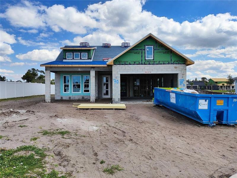 In-progress construction of a new home in Gracewater at Sarasota, Sarasota, FL (Image 26).