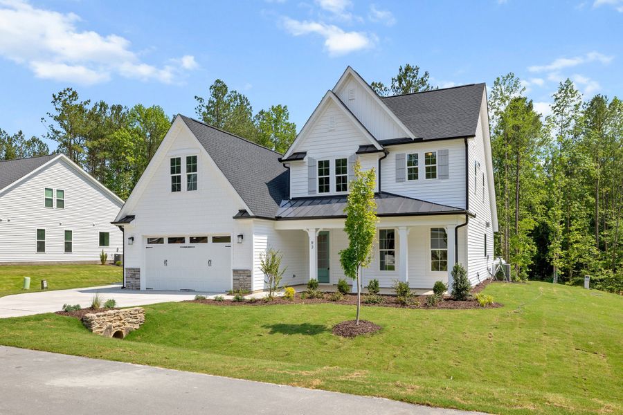 Representative exterior photo of a completed home built from the The Chandler by RobuckHomes in Baylee Ridge, Selma, NC (Image 48).