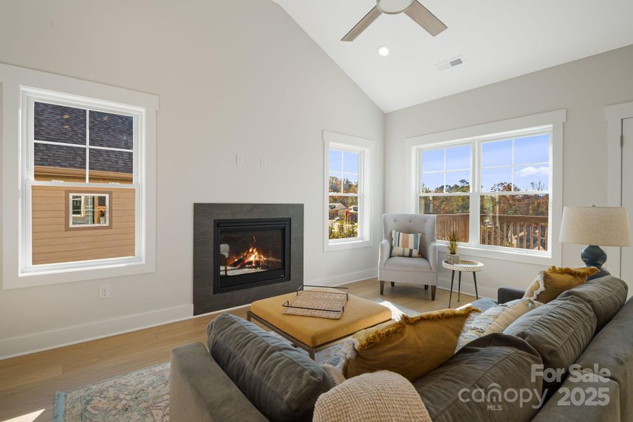 Furnished interior view inside a new home in , Weaverville (Image 4).