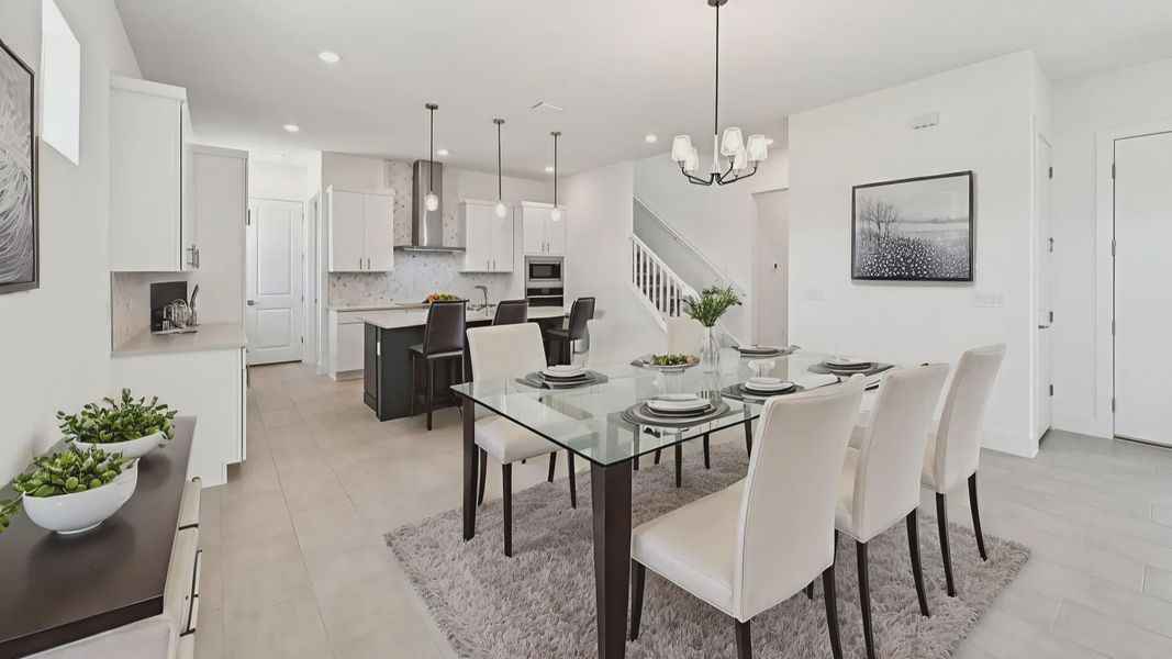 The Dining Room and Kitchen