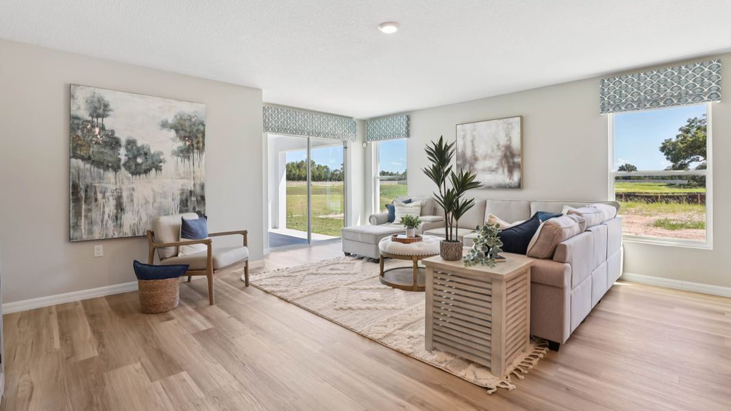 Representative furnished interior of a home built from the LAKESIDE by D.R. Horton in Sunset Hills, Summerfield (Image 15).