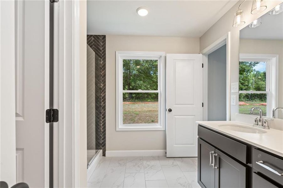 Furnished interior view inside a new home in Wildwood Place, Powder Springs (Image 12).