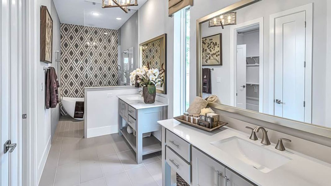 Furnished interior view inside a new home in Avalon at Cypress, Cypress (Image 6).