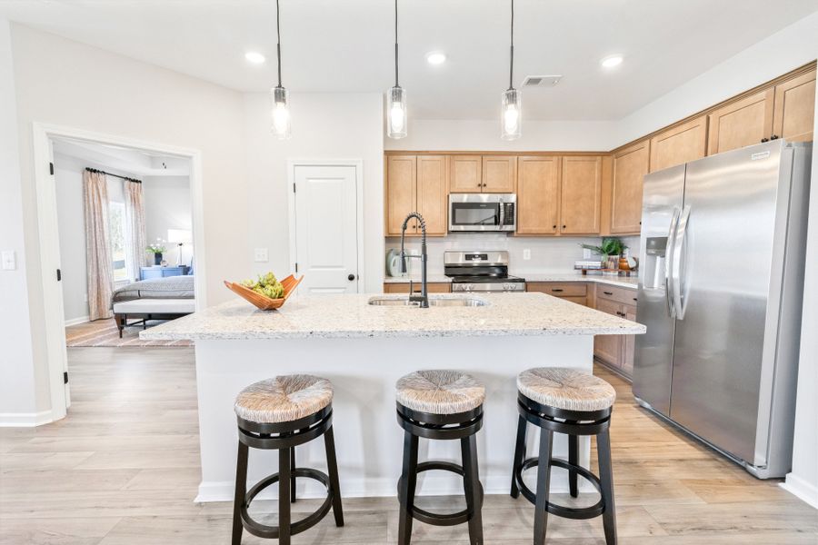 Furnished interior view inside a new home in The Oaks, Clarksville (Image 16).