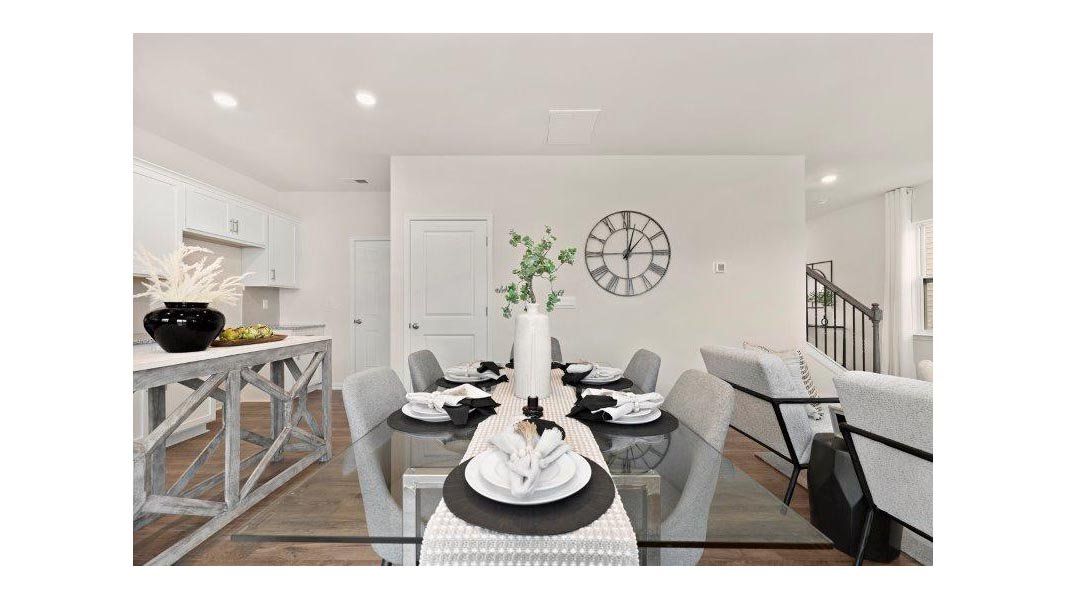 Representative furnished interior of a home built from the Taylor by D.R. Horton in Falls at Hickory, Hickory (Image 12).