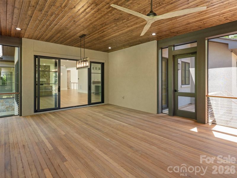 Exterior details and patio area of a home in , Arden (Image 3).