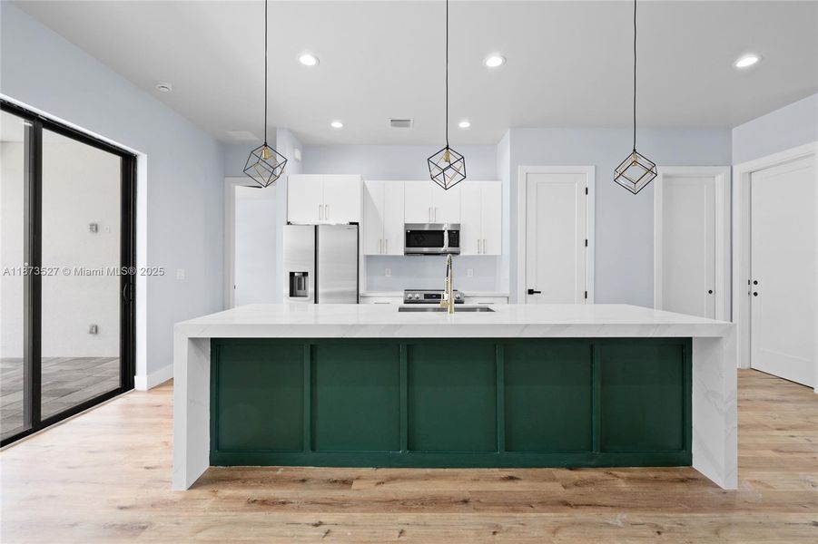 Furnished interior view inside a new home in , Cape Coral (Image 9). Furnished interior view inside a new home in , Cape Coral (Image 9).