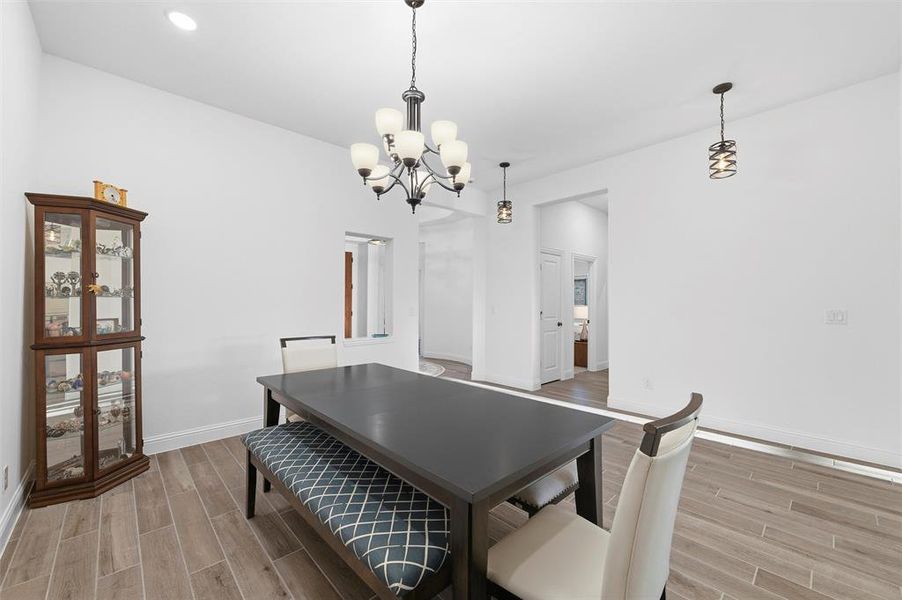 Formal dining area, view two Formal dining area, view two