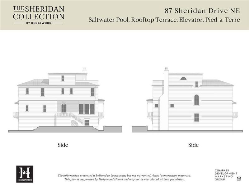 Exterior rendering of this home design in Sheridan, Atlanta, GA (Image 4).