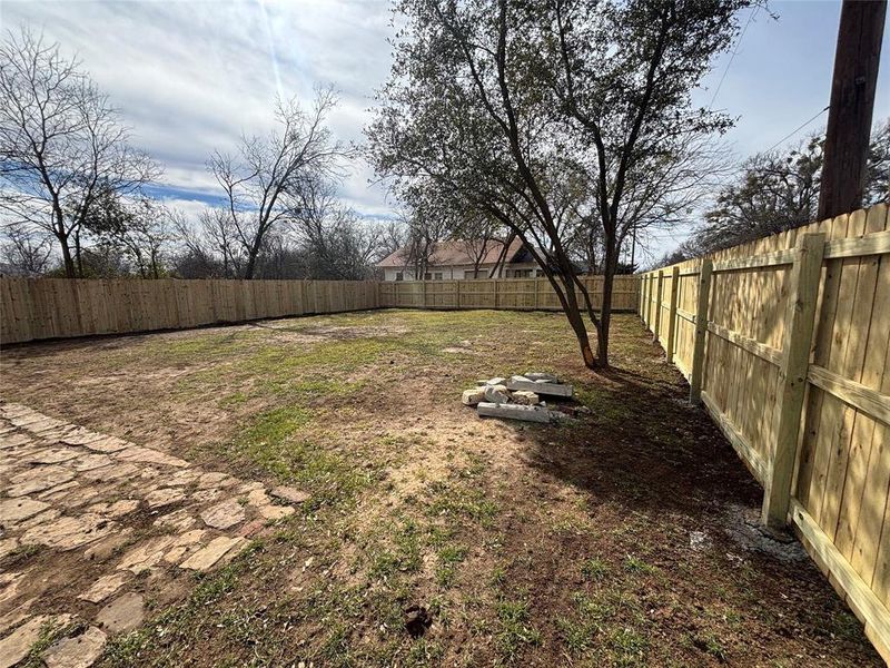 Exterior details and patio area of a home in , Brownwood (Image 12). Exterior details and patio area of a home in , Brownwood (Image 12).
