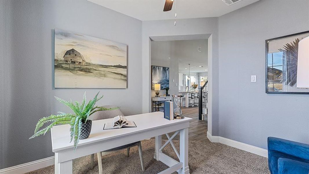 Furnished interior view inside a new home in Eden Ranch, Arlington (Image 15). Furnished interior view inside a new home in Eden Ranch, Arlington (Image 15).