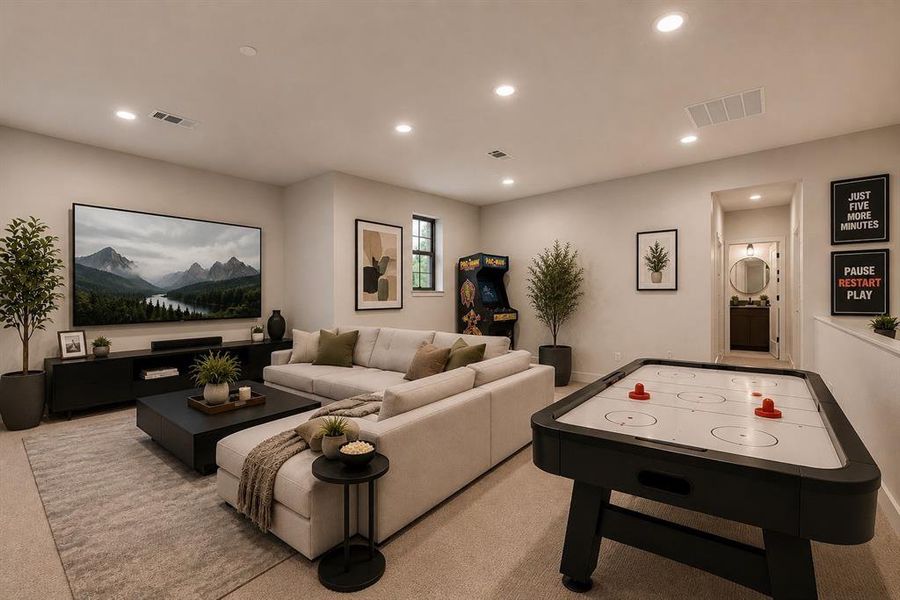 Furnished interior view inside a new home in , Lake Dallas (Image 8).