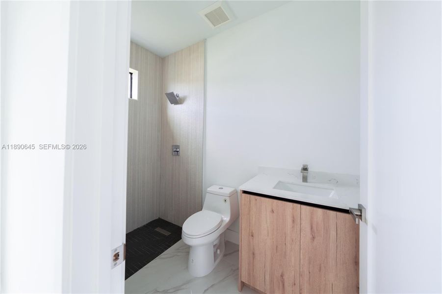 Furnished interior view inside a new home in , Miami (Image 10).