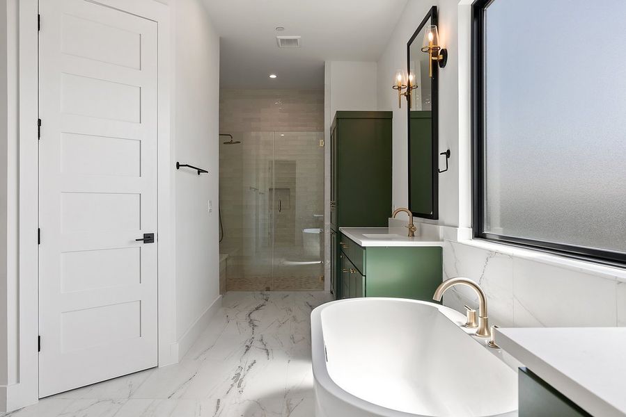 Furnished interior view inside a new home in Milky Way at River Place, Austin (Image 11).